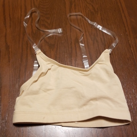 cheerleading sports bras with clear straps